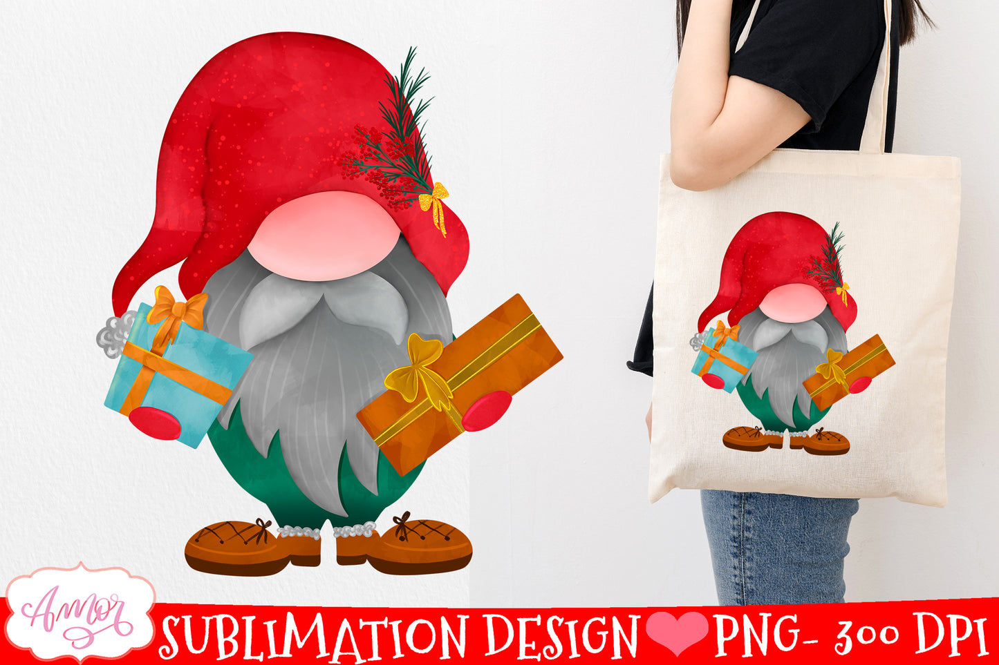 Christmas gnome BUNDLE for sublimation