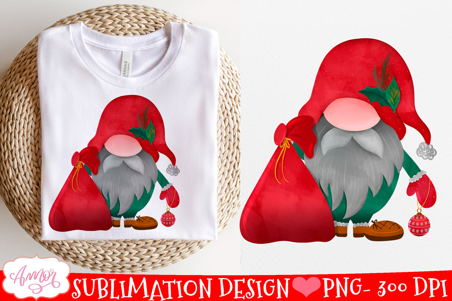 Christmas gnome BUNDLE for sublimation