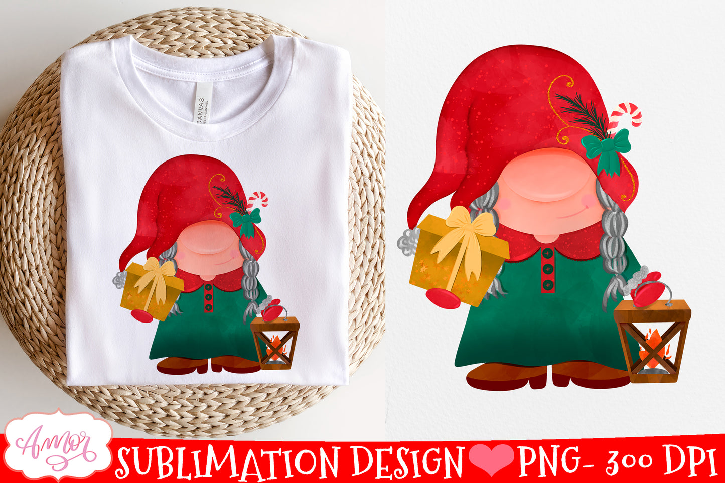 Christmas gnome BUNDLE for sublimation