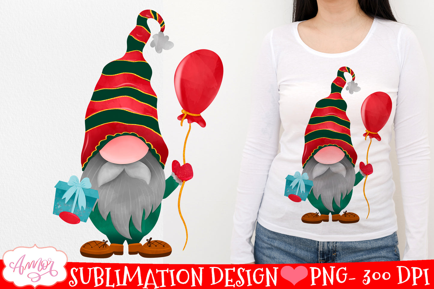 Christmas gnome BUNDLE for sublimation