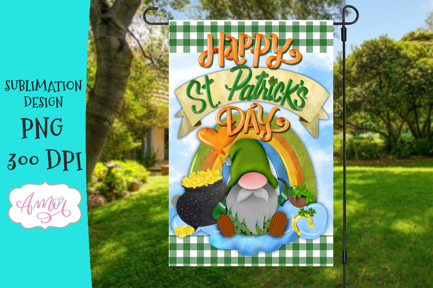 Big Bundle Garden Flags PNG for Sublimation - 40 designs!