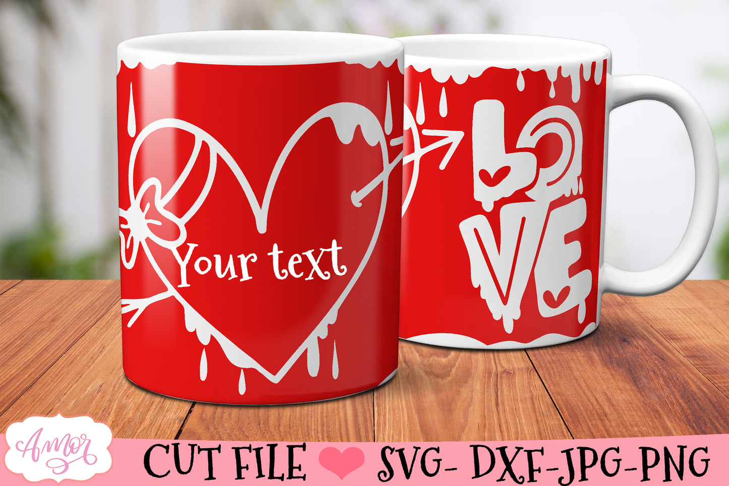 Valentines SVG for 12oz mugs infusible ink mini bundle