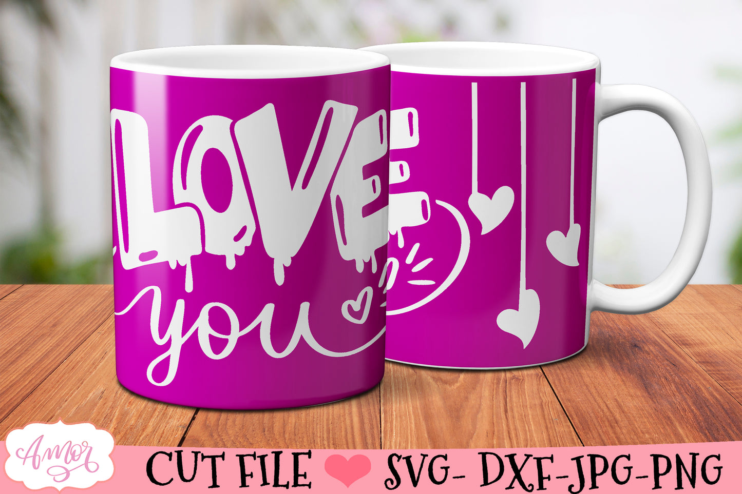 Valentines SVG for 12oz mugs infusible ink mini bundle