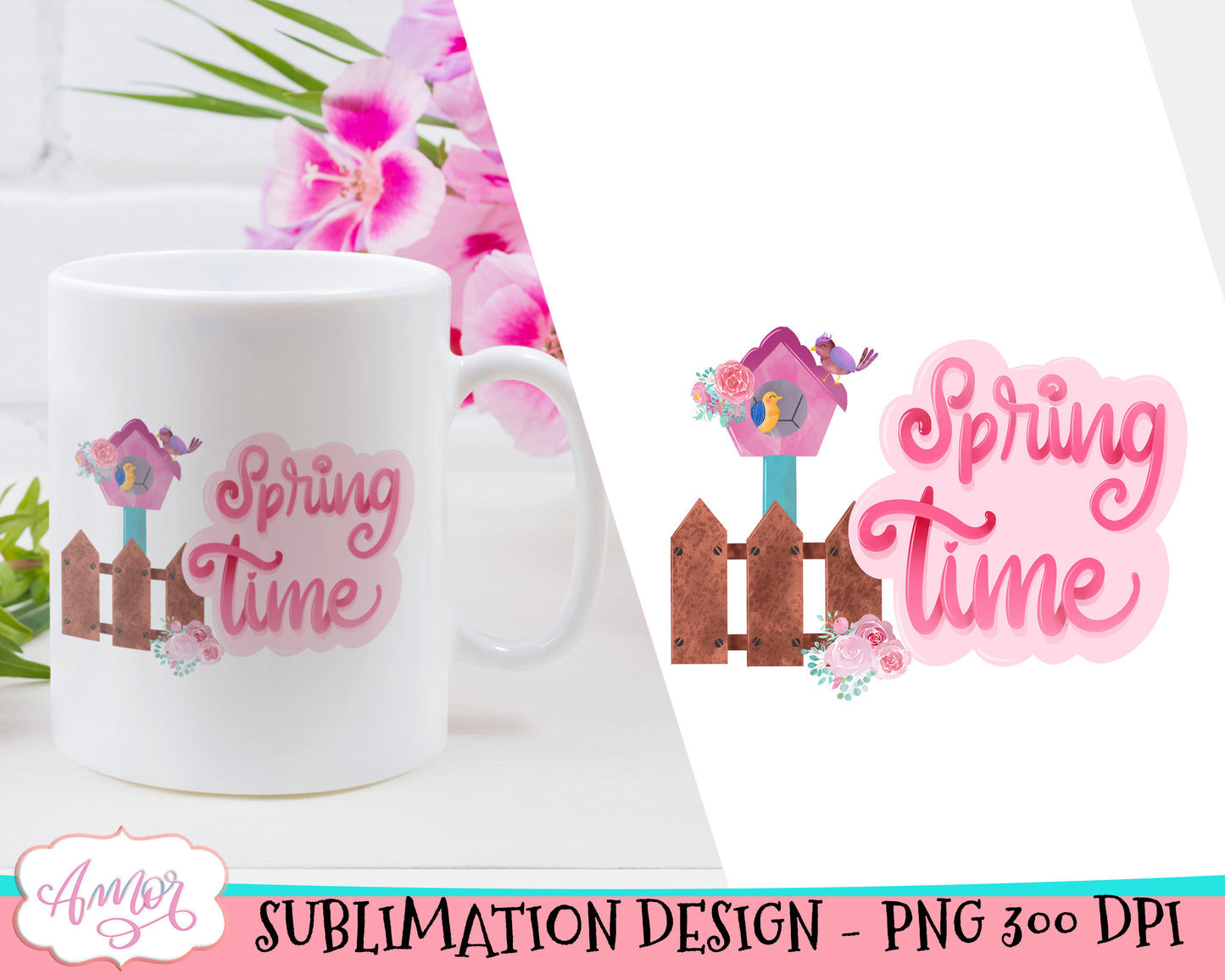 Spring is in the air Sublimation Design