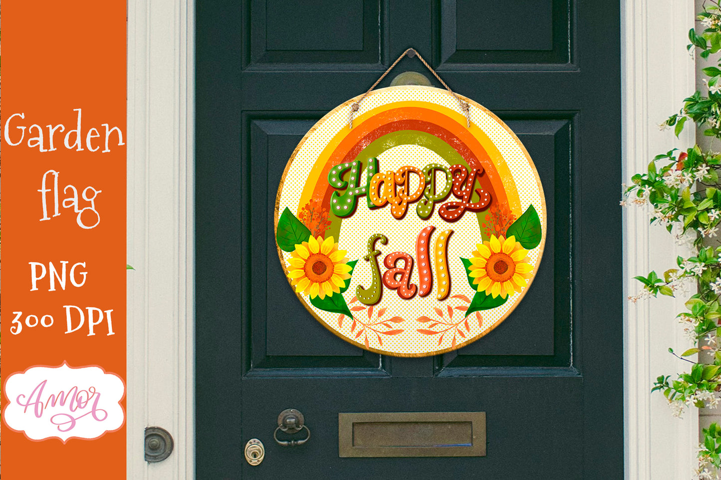 Welcome Fall Round Sign for Sublimation BUNDLE