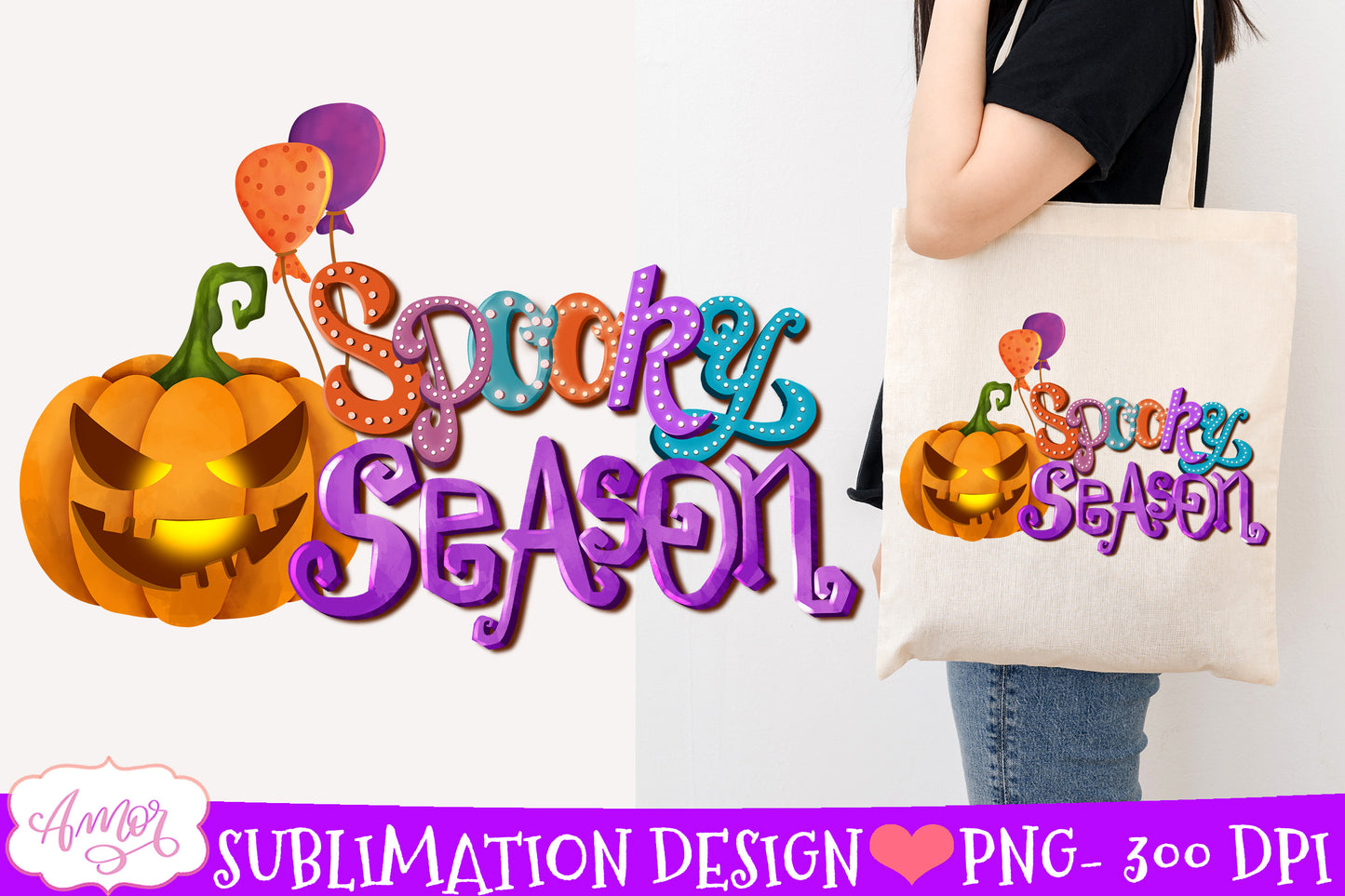 Spooky season Sublimation design | Cute Halloween design PNG