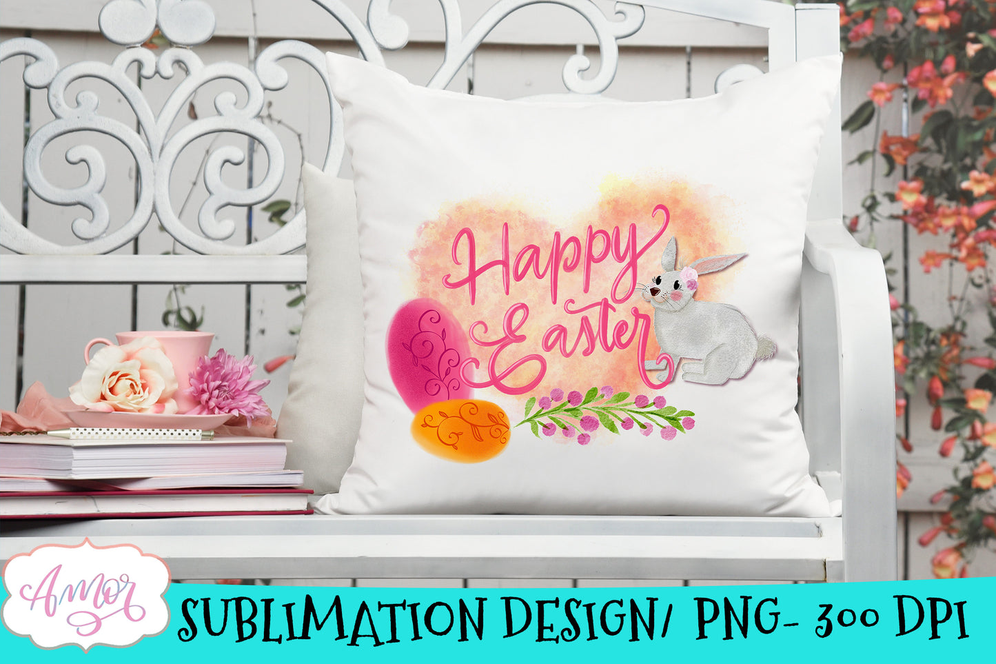 Easter Blessings Sublimation Design