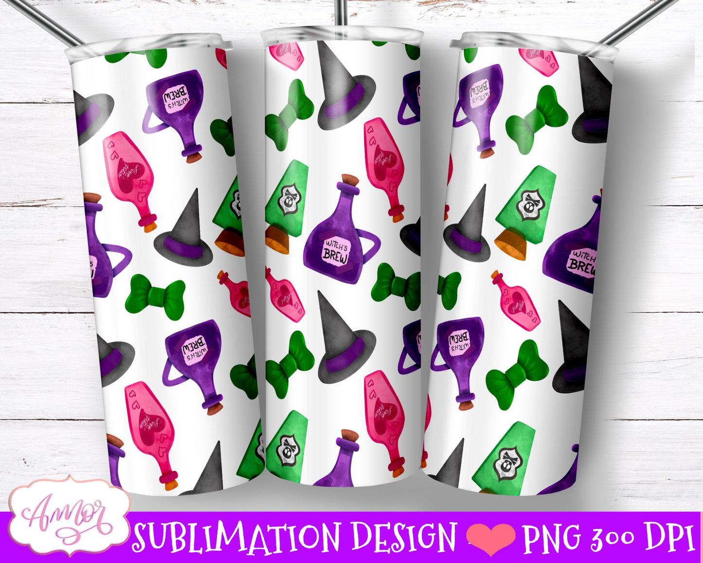 BUNDLE Halloween tumbler wrap PNG for sublimation