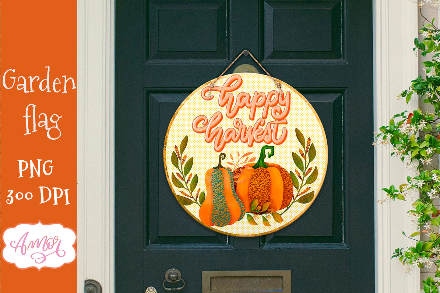 Welcome Fall Round Sign for Sublimation BUNDLE
