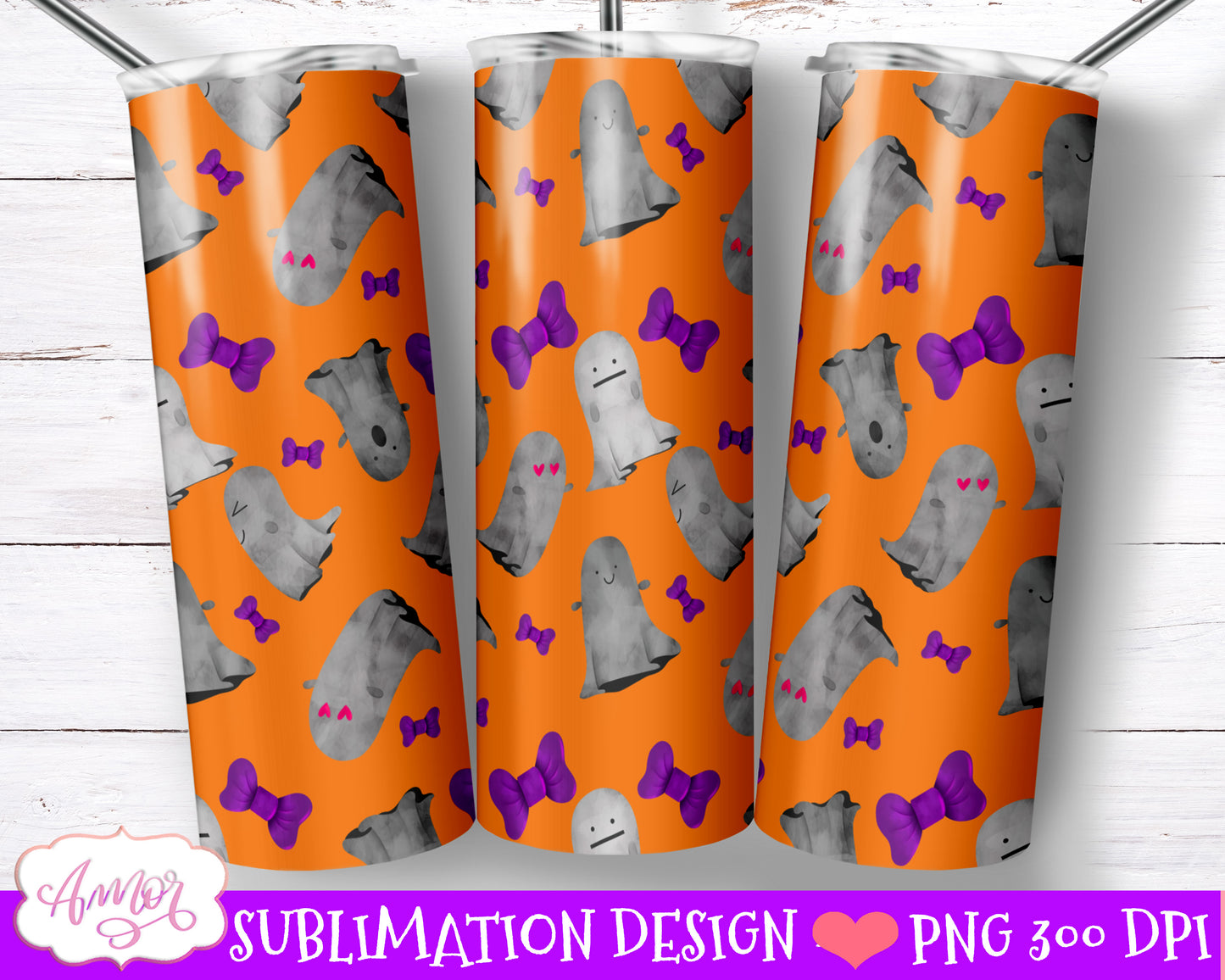 BUNDLE Halloween tumbler wrap PNG for sublimation