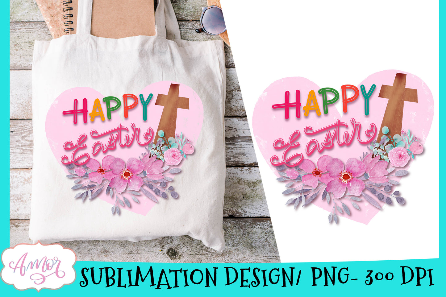 Happy Easter Sublimation Design
