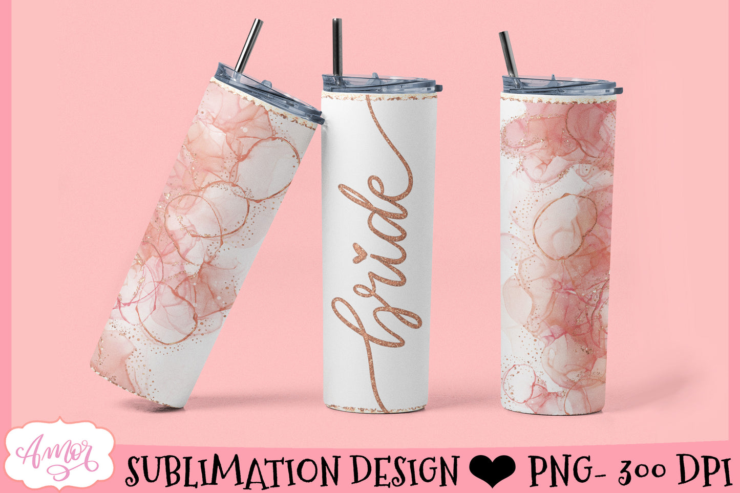 Bride Tumbler Wrap for Sublimation