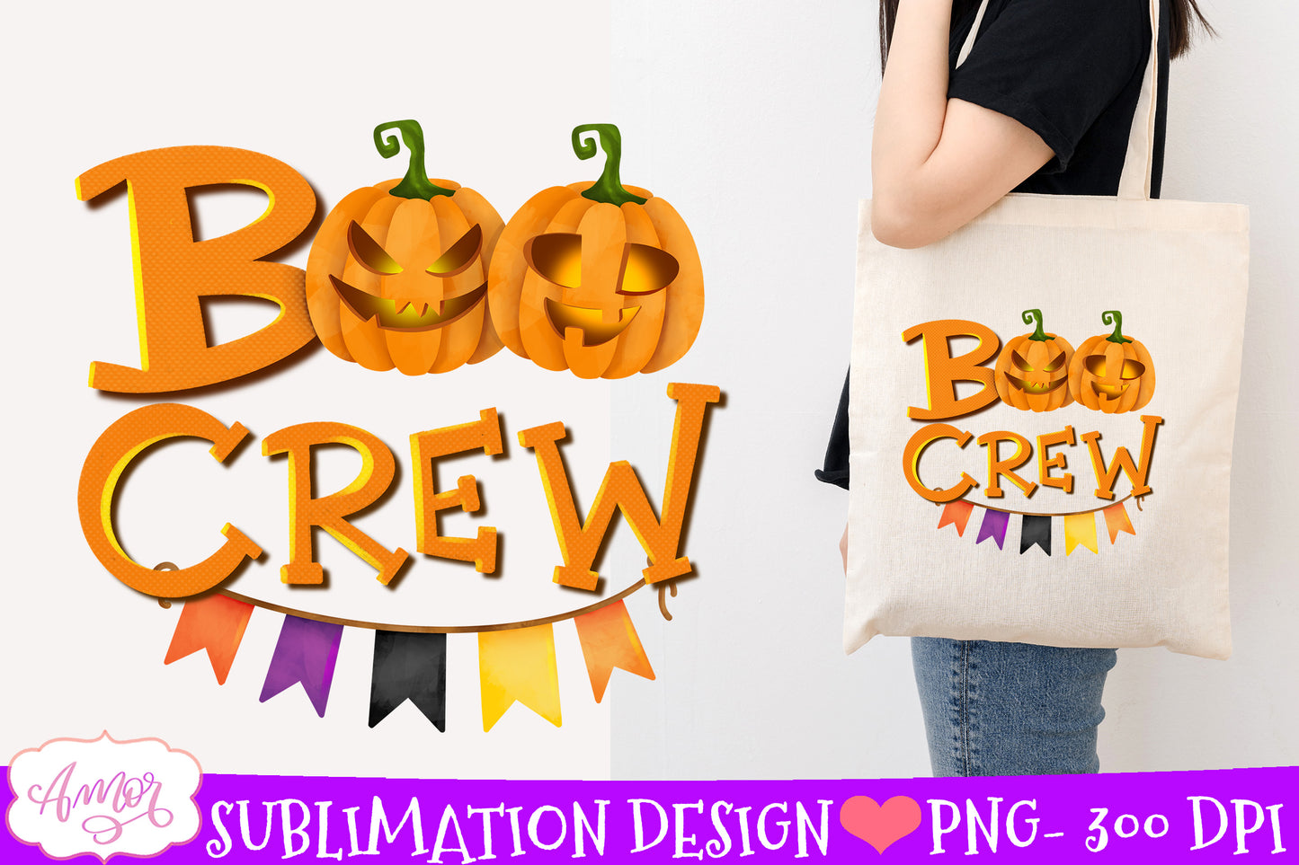 Boo Crew Sublimation PNG | Halloween PNG illustration