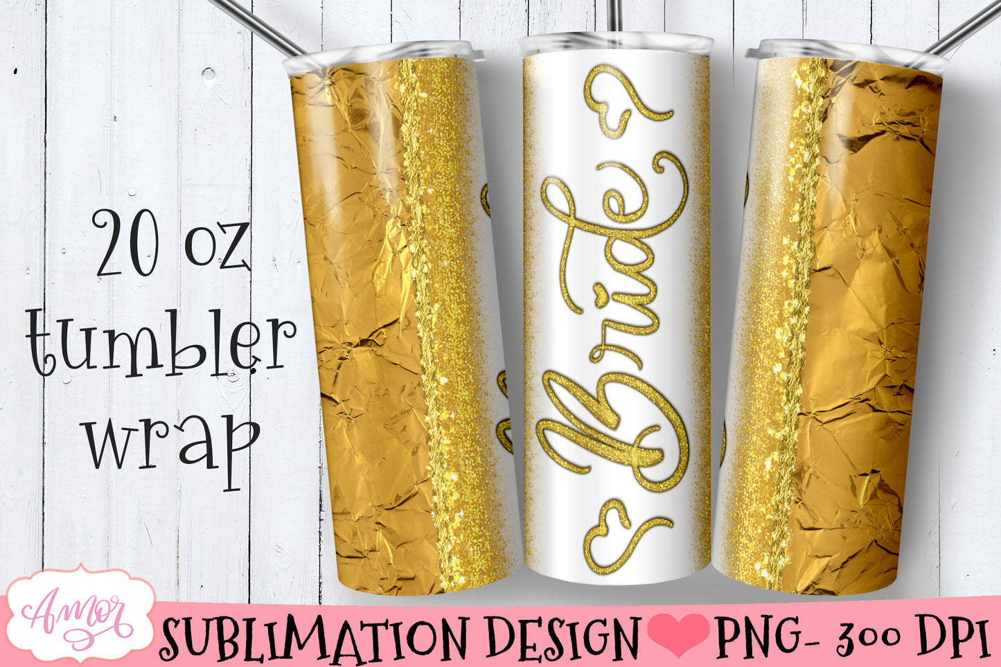 Bride Tumbler Wrap for Sublimation Wedding tumbler PNG