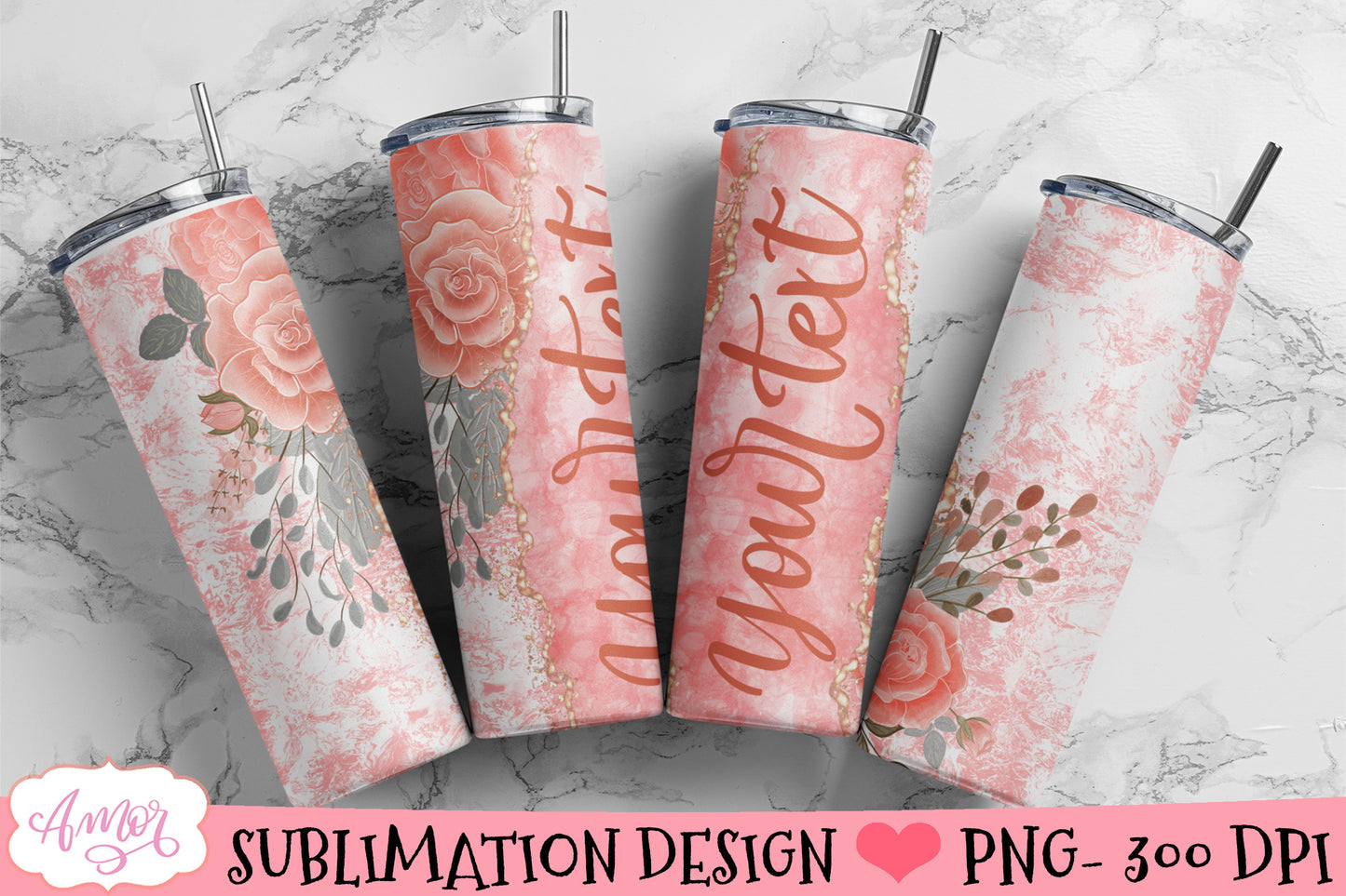 Customizable Tumbler Wrap for Bridesmaids