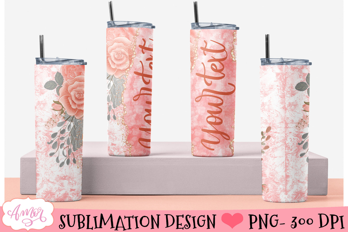 Customizable Tumbler Wrap for Bridesmaids