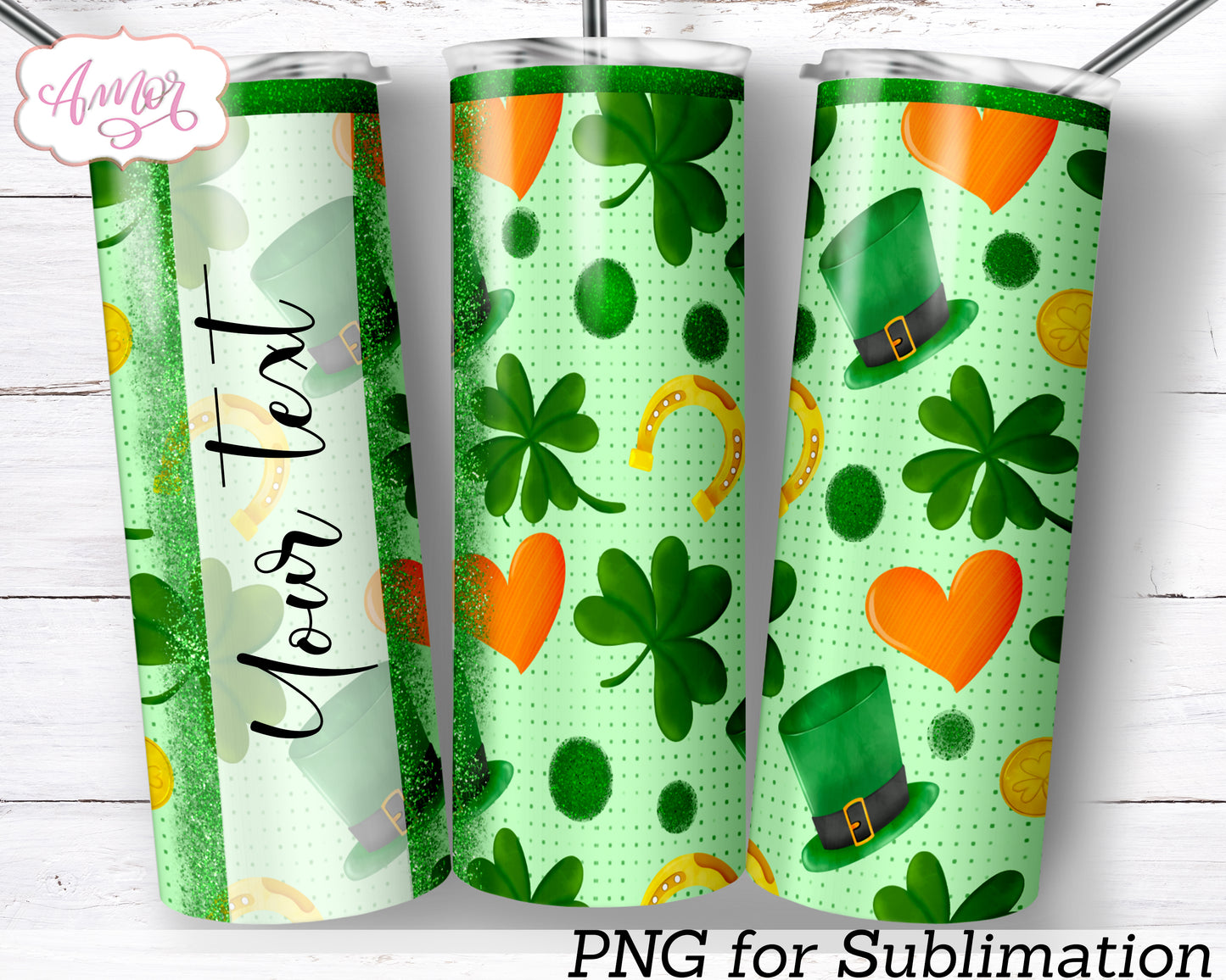 St. Patrick's Day tumbler wrap for sublimation BUNDLE