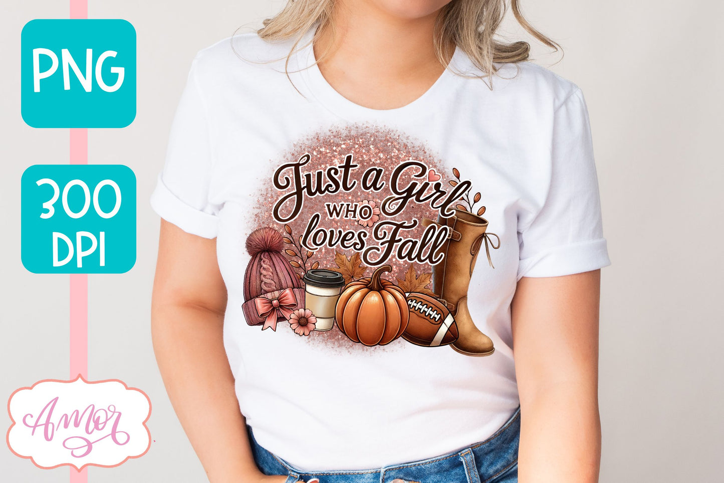 Just a girl who loves fall PNG for Sublimation | Fall T-shirt