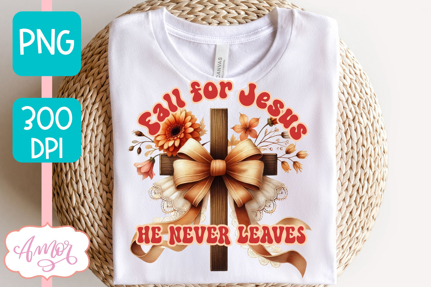 Christian fall shirt sublimation PNG | Fall for Jesus PNG