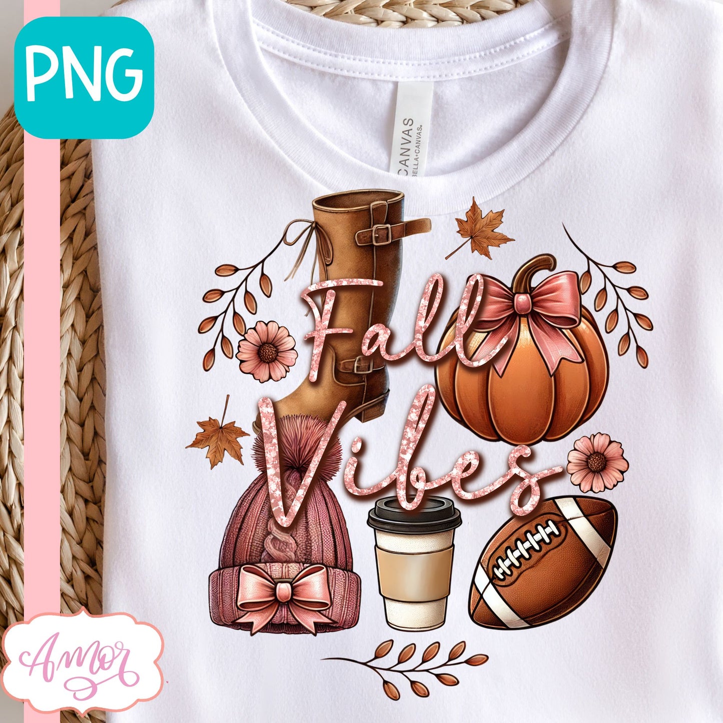 Fall vibes sublimation PNG