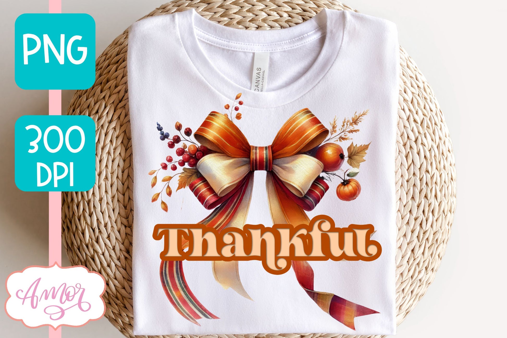 Thankful sublimation PNG | Thanksgiving shirt PNG design