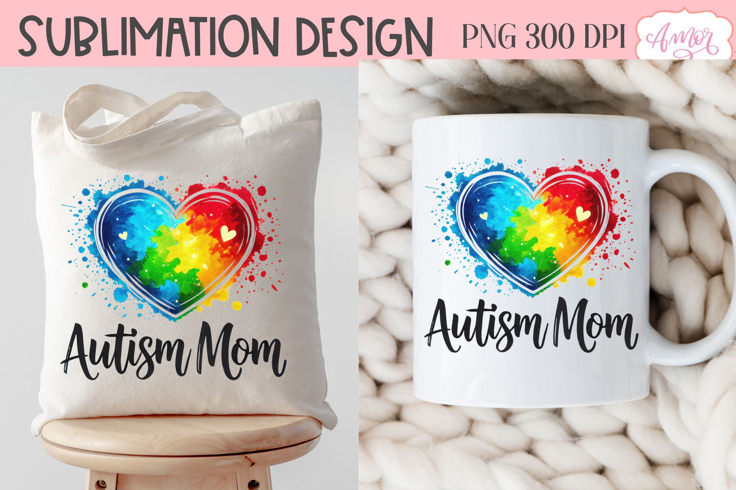 Autism Mom PNG sublimation | Autism support PNG