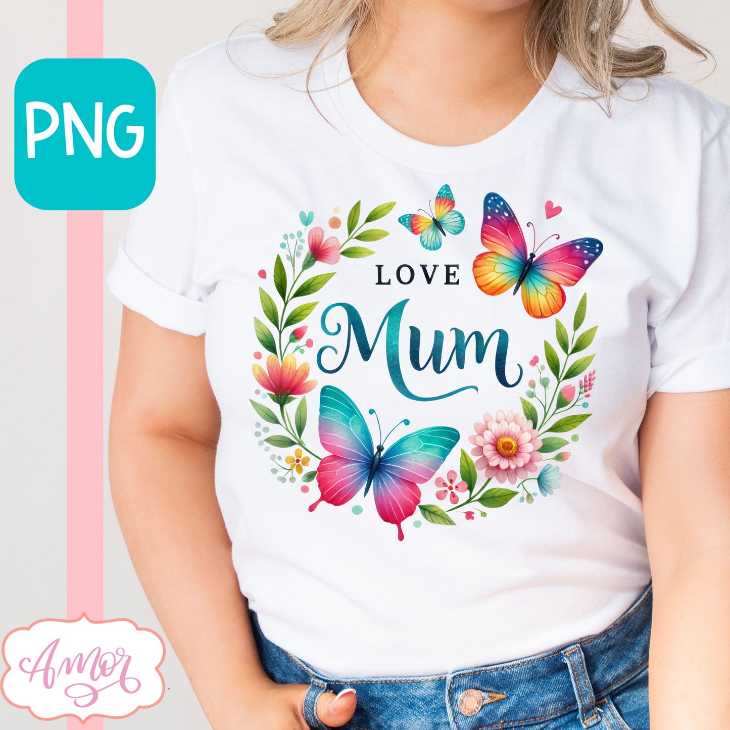 Love mum PNG for sublimation | Love Mum t-shirt