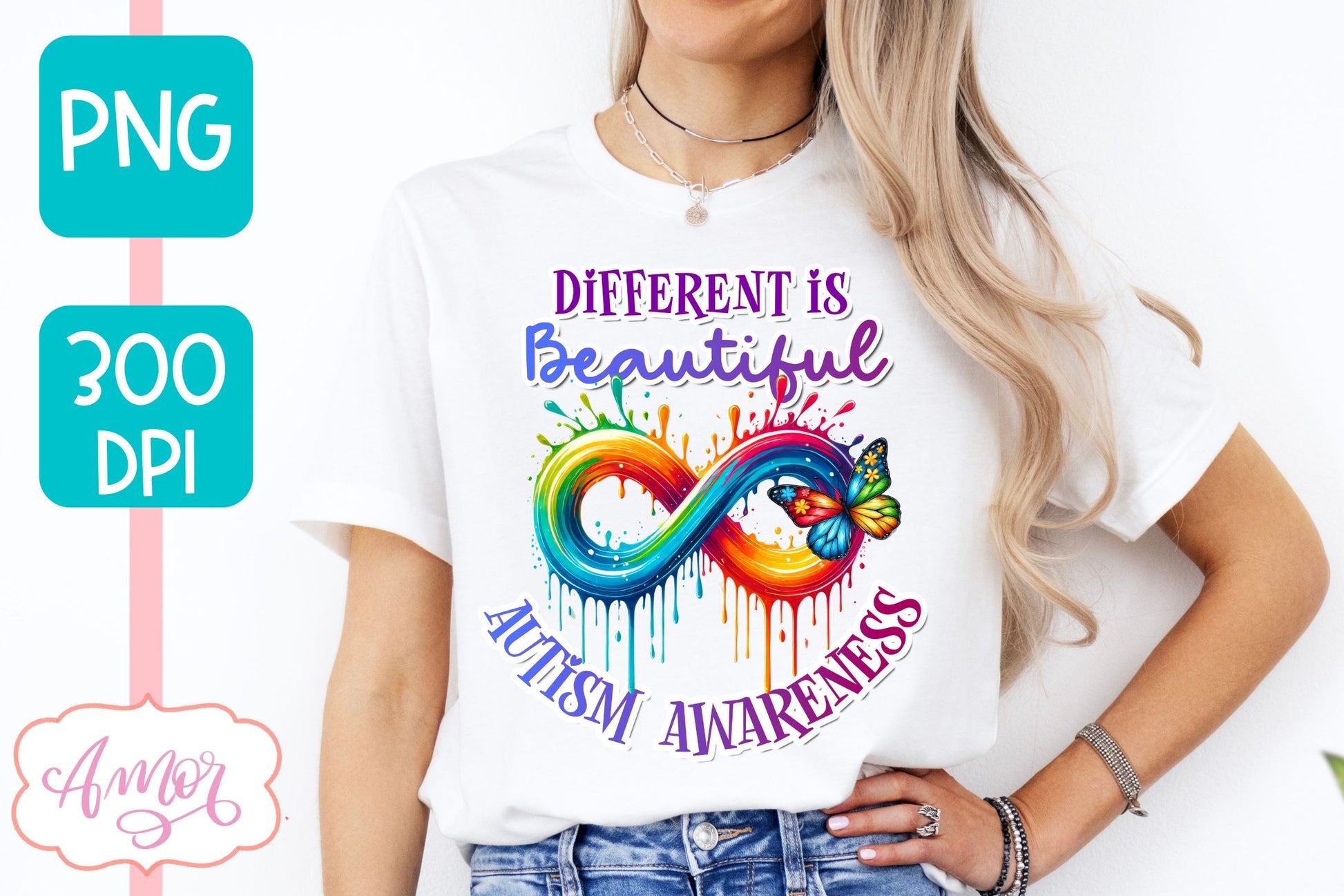 Autism Awareness PNG sublimation | Different is beautiful PNG