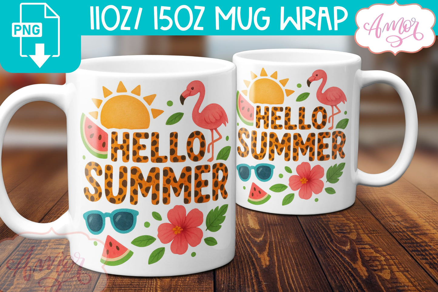 Summer wrap PNG sublimation BUNDLE, Beach mugs bundle PNG