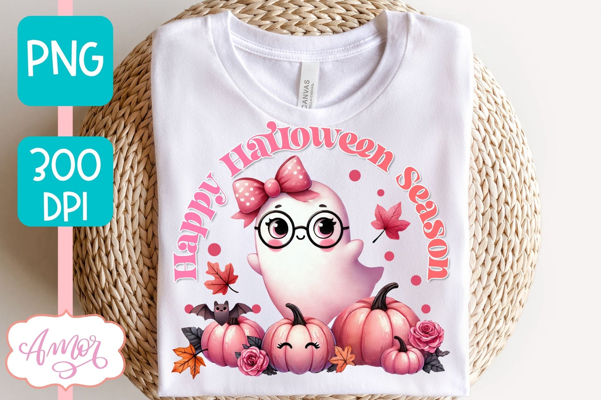 Pink Halloween sublimation PNG | Happy Halloween season PNG