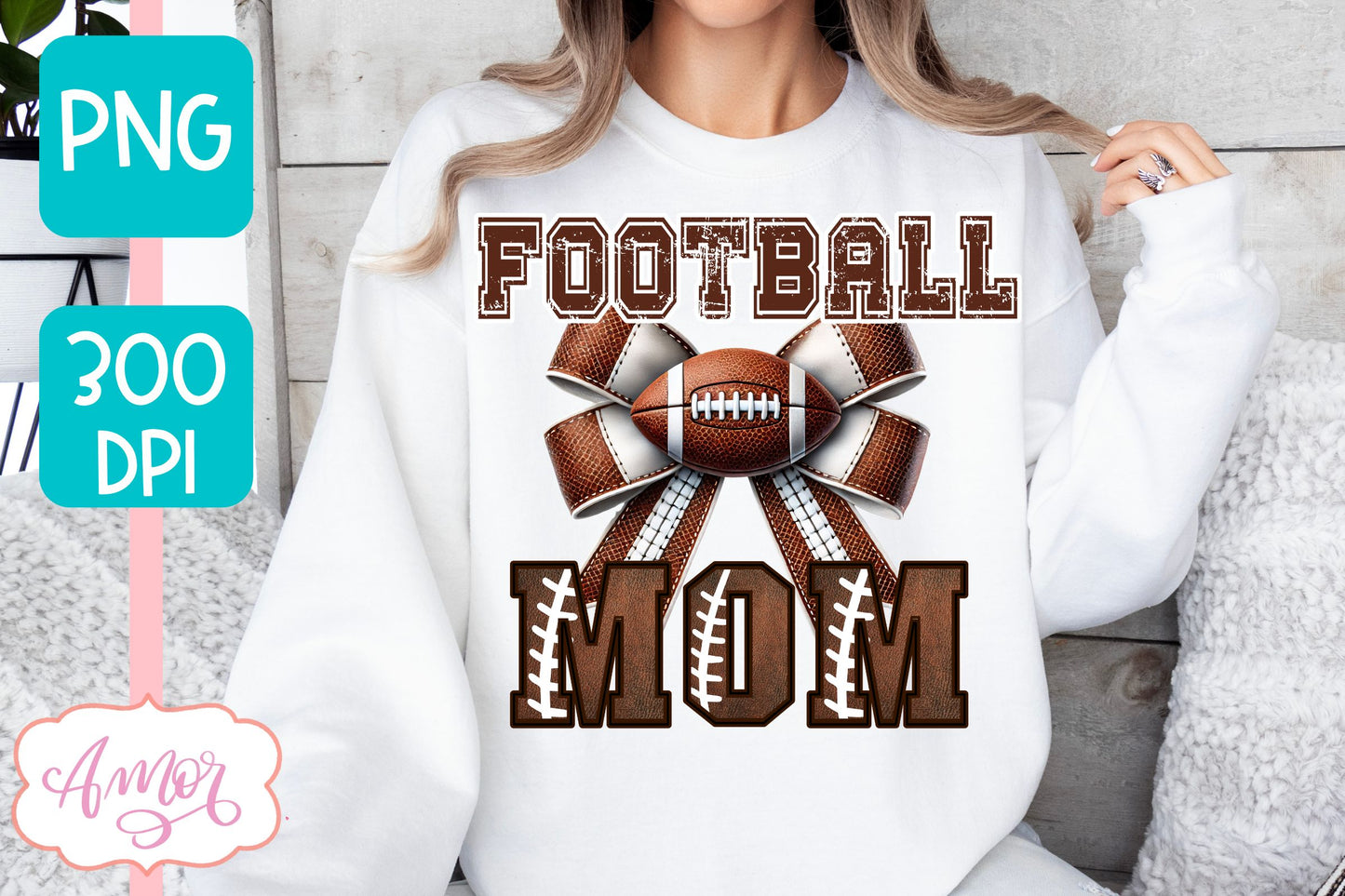 Football Mom sublimation PNG | American Football shirt PNG