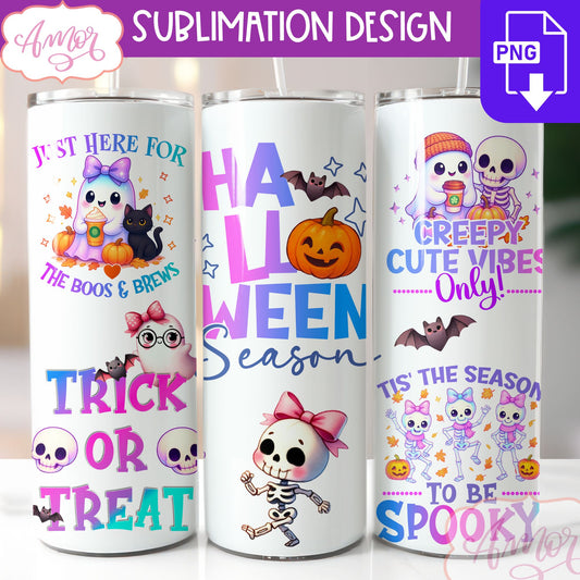 DIGITAL DOWNLOAD Halloween season tumbler, Sublimation PNG