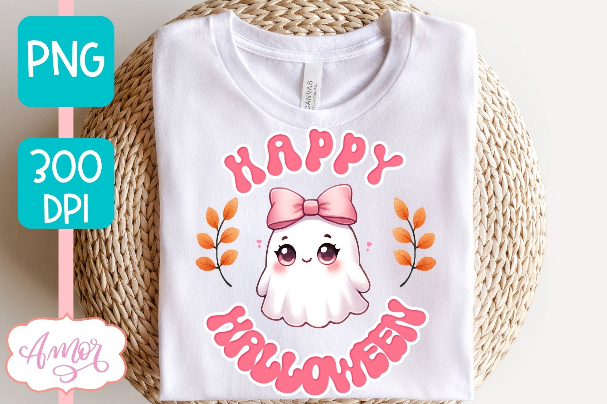 Pink Halloween sublimation PNG | Happy Halloween shirt PNG