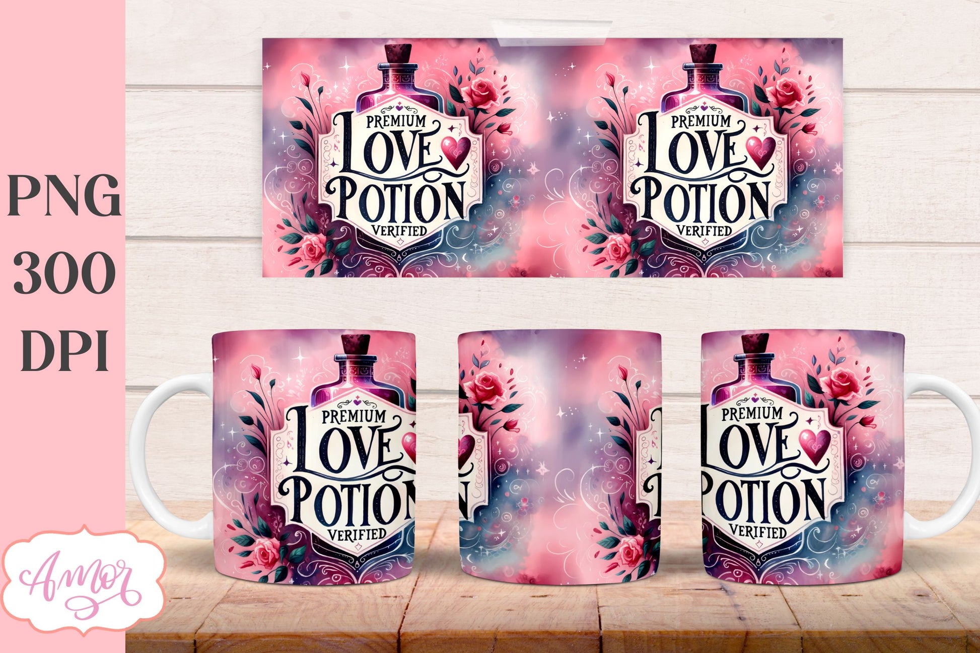 Love potion design for mug Sublimation | Valentine's day mug