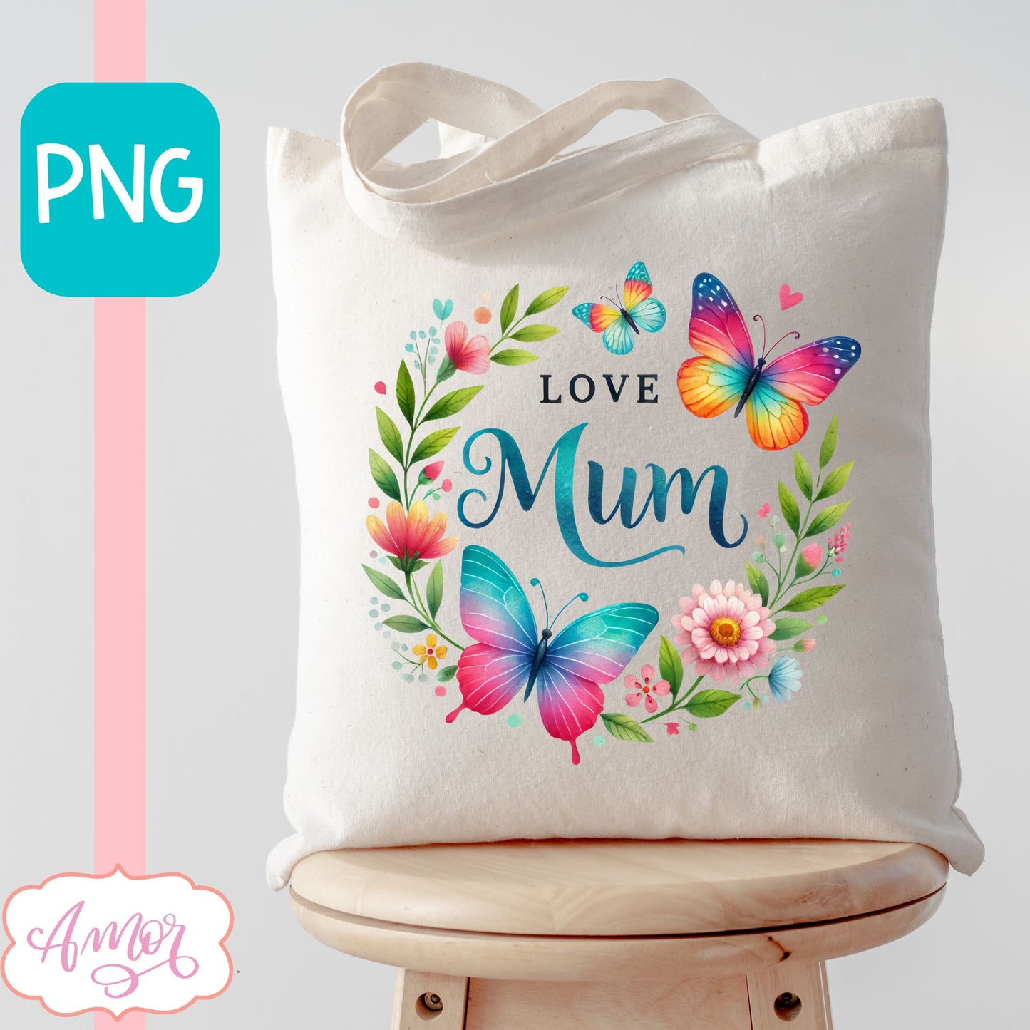 Love mum PNG for sublimation | Love Mum t-shirt