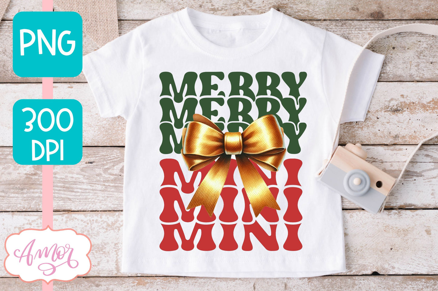 Merry Mama and Mini christmas sublimation PNG designs