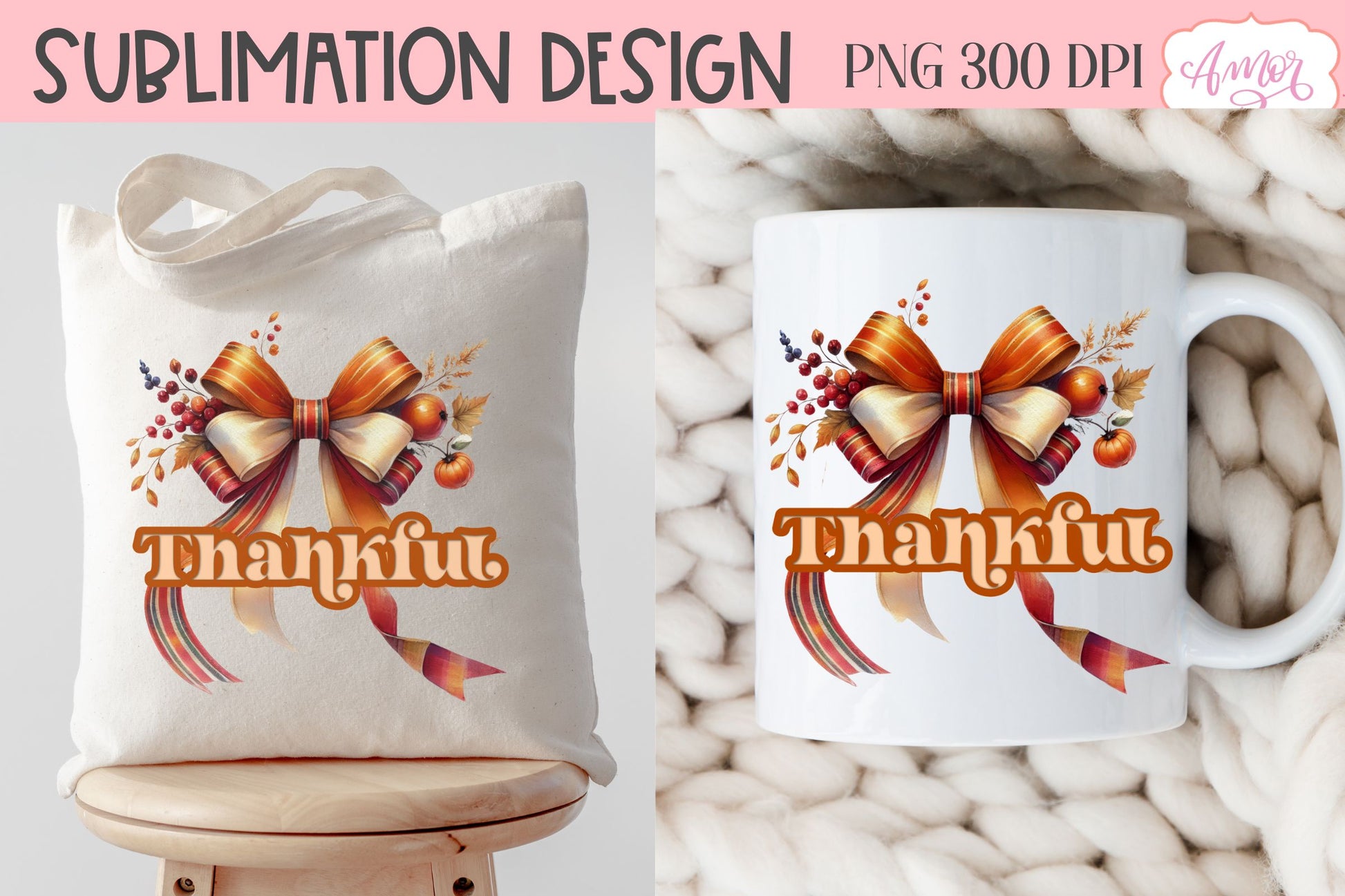 Thankful sublimation PNG | Thanksgiving shirt PNG design