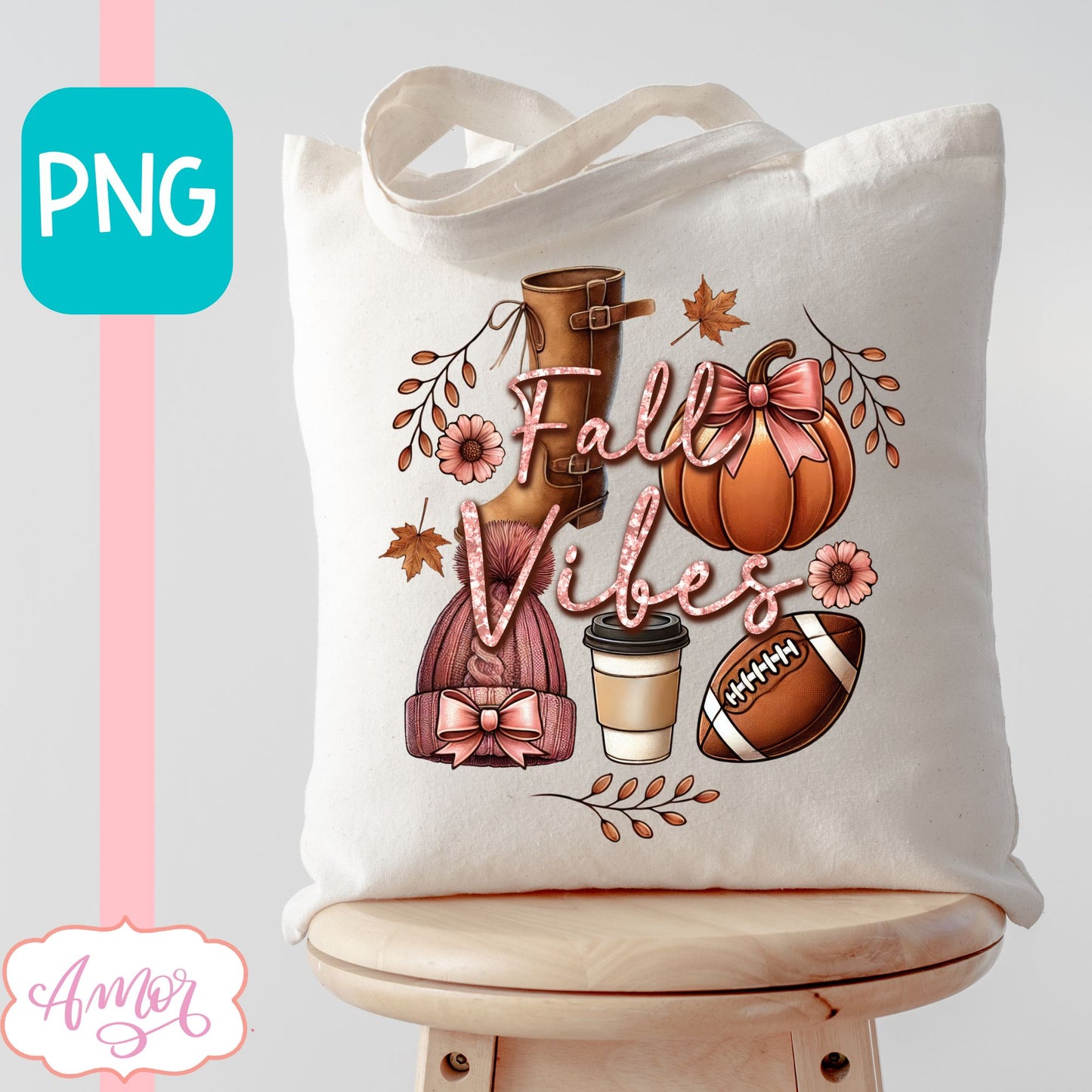 Fall vibes sublimation PNG