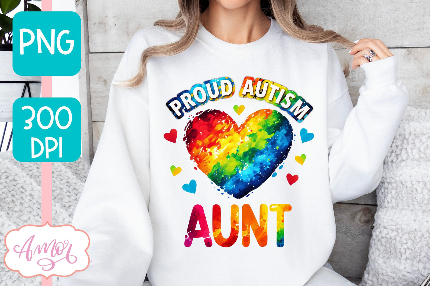 Autism family support T-shirt PNG BUNDLE for sublimation