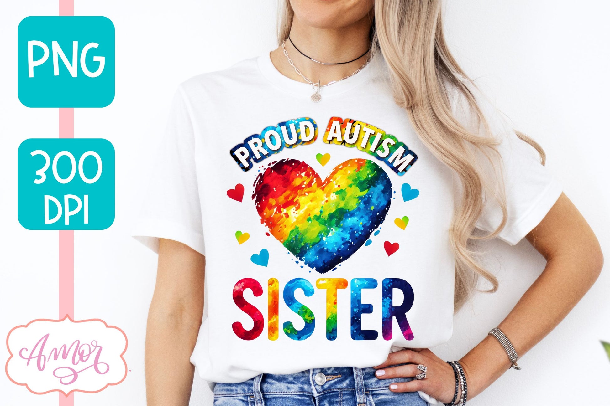 Autism family support T-shirt PNG BUNDLE for sublimation