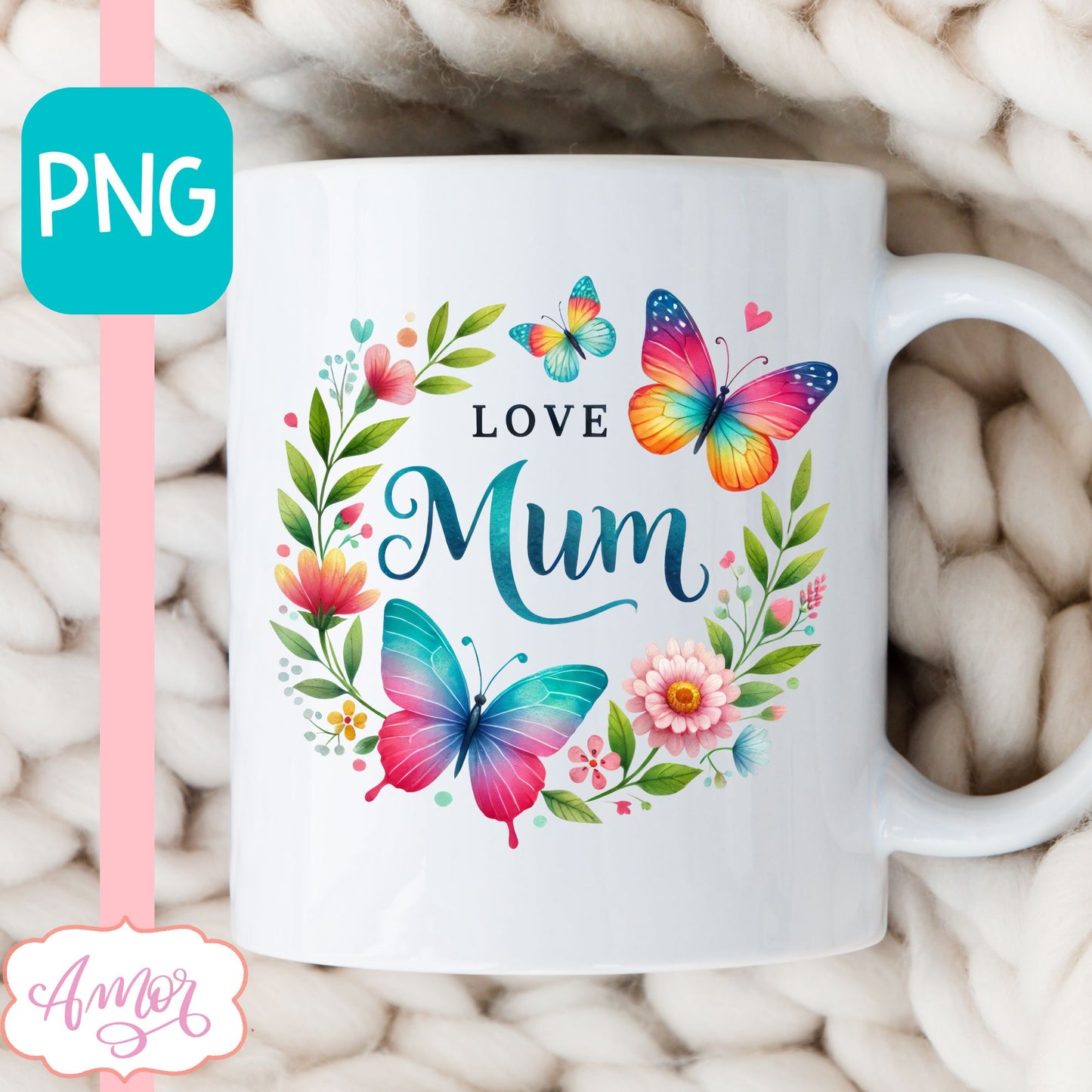 Love mum PNG for sublimation | Love Mum t-shirt