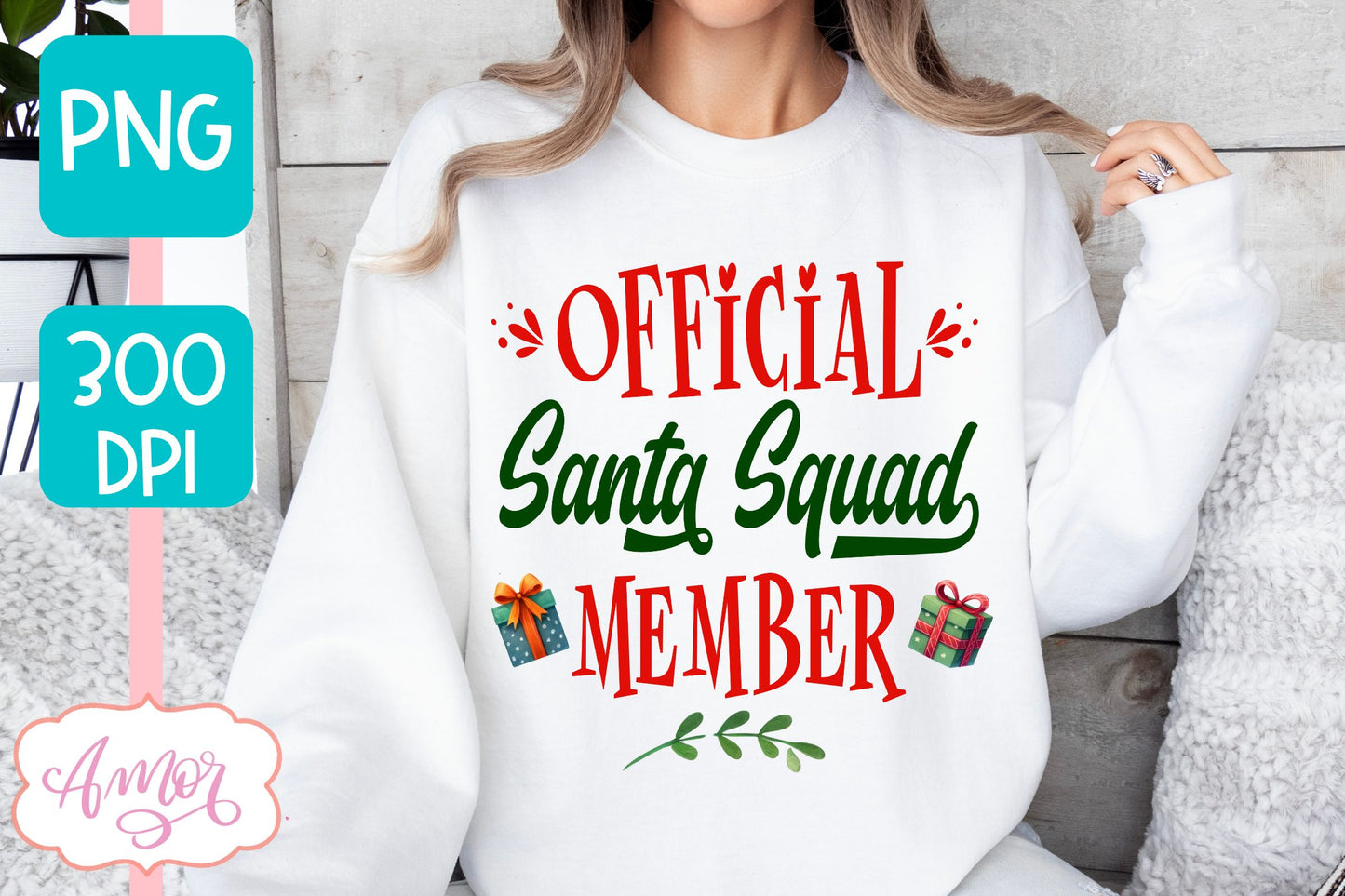 Funny Christmas PNG sublimation | Wainting for Santa PNG