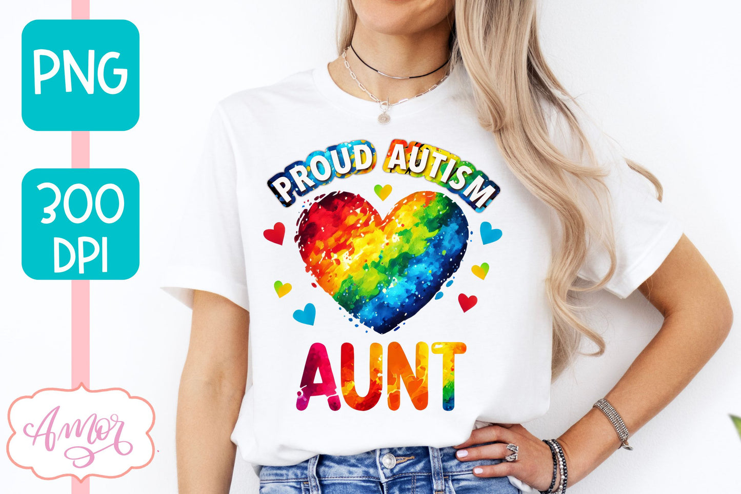 Autism family support T-shirt PNG BUNDLE for sublimation