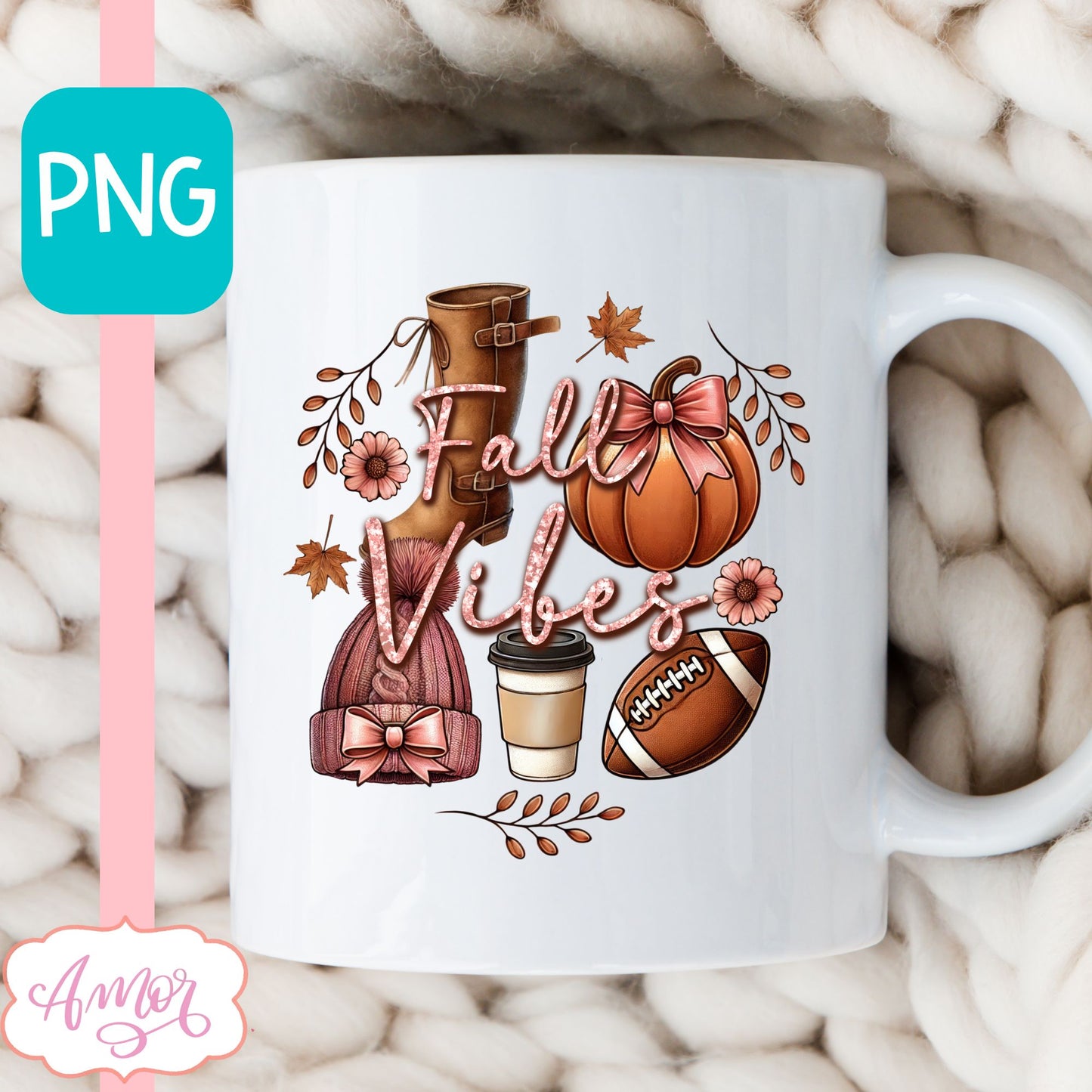 Fall vibes sublimation PNG