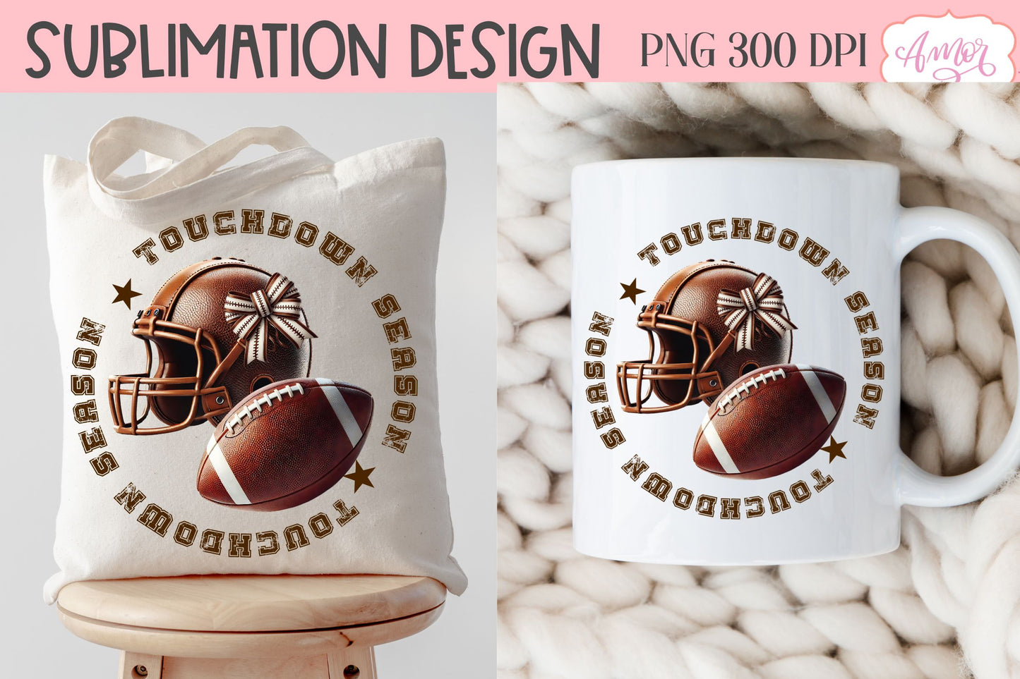 Touchdown season sublimation PNG | American Football shirt