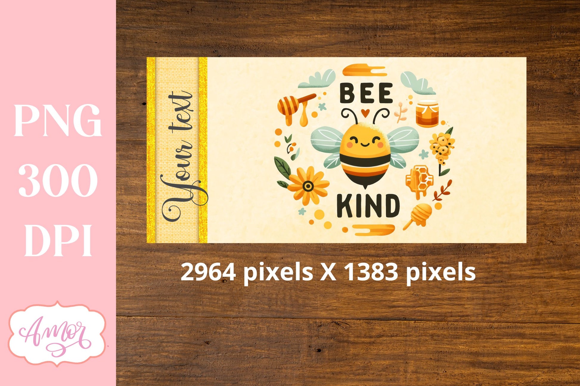 Bee kind sippy cup sublimation PNG | Kids tumbler template