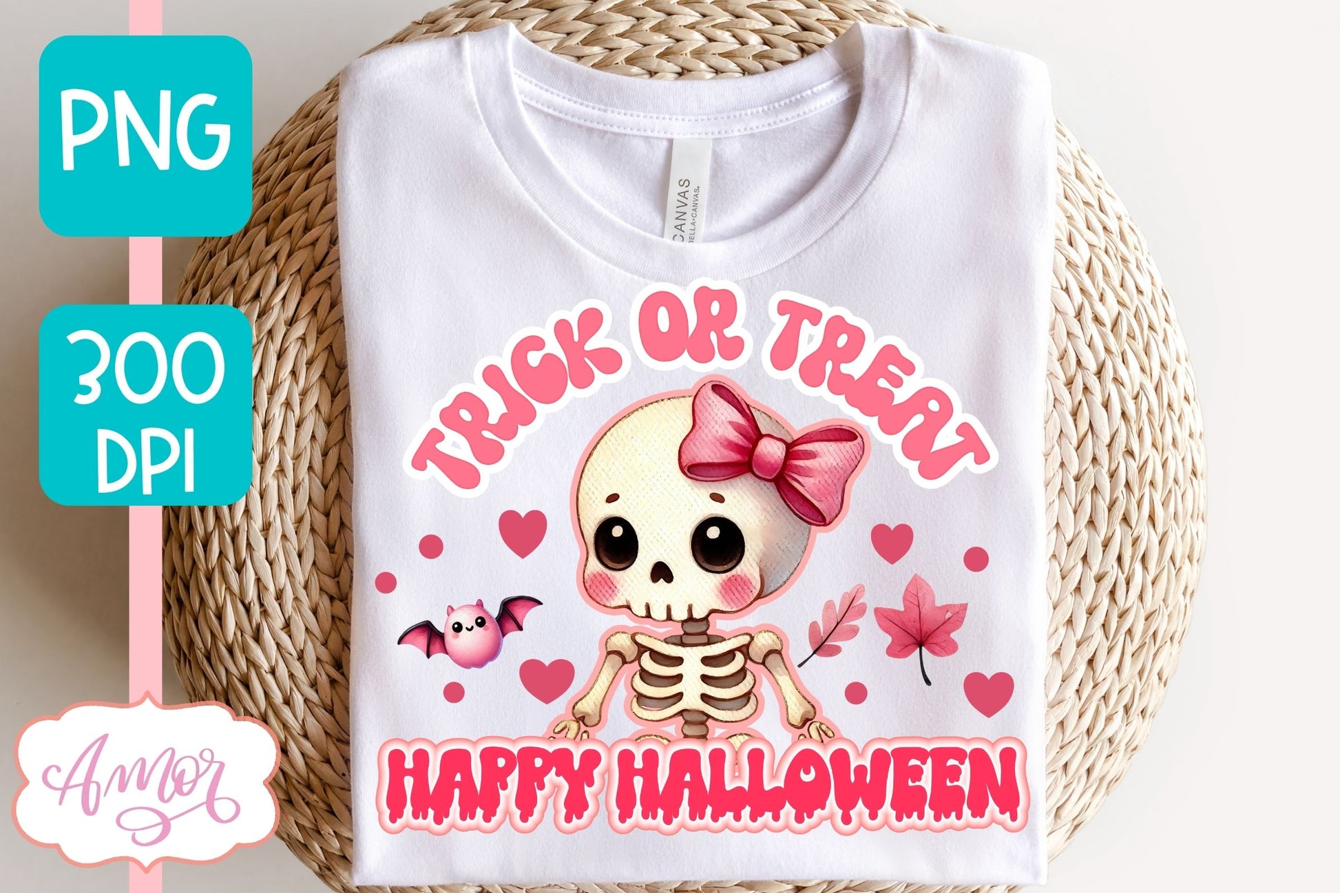 Trick or treat sublimation PNG | Pink Halloween PNG design