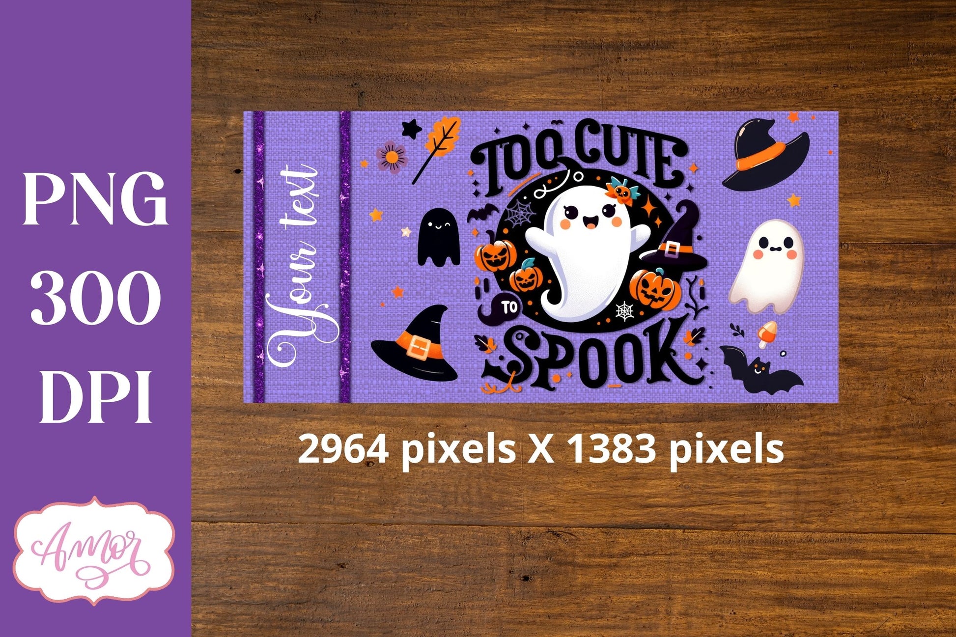 Too cute to spook sippy cup sublimation | Halloween PNG