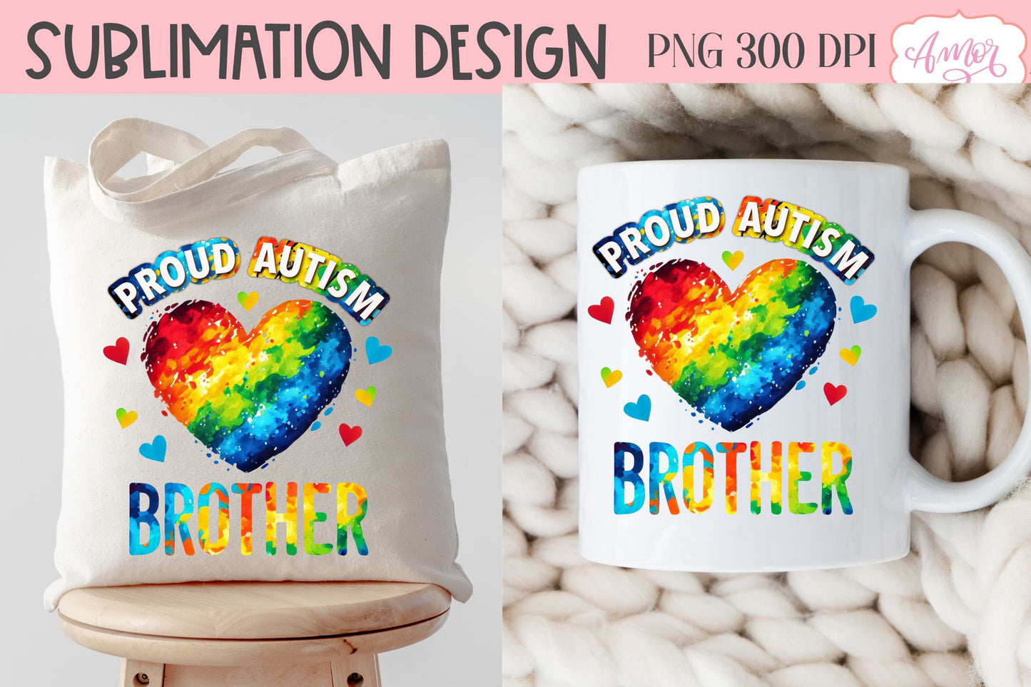 Autism family support T-shirt PNG BUNDLE for sublimation