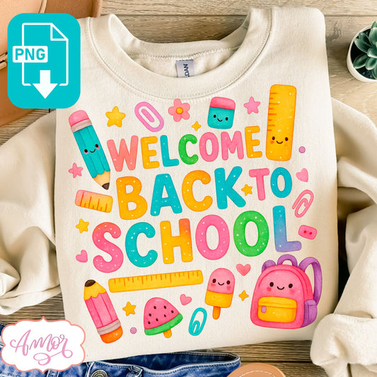 Welcome back to school shirt PNG, Teacher sublimation PNG